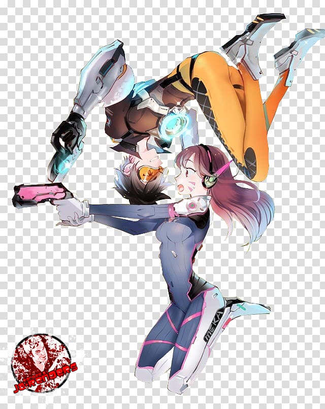Overwatch D.Va Tracer Fan art Drawing, others transparent background PNG clipart