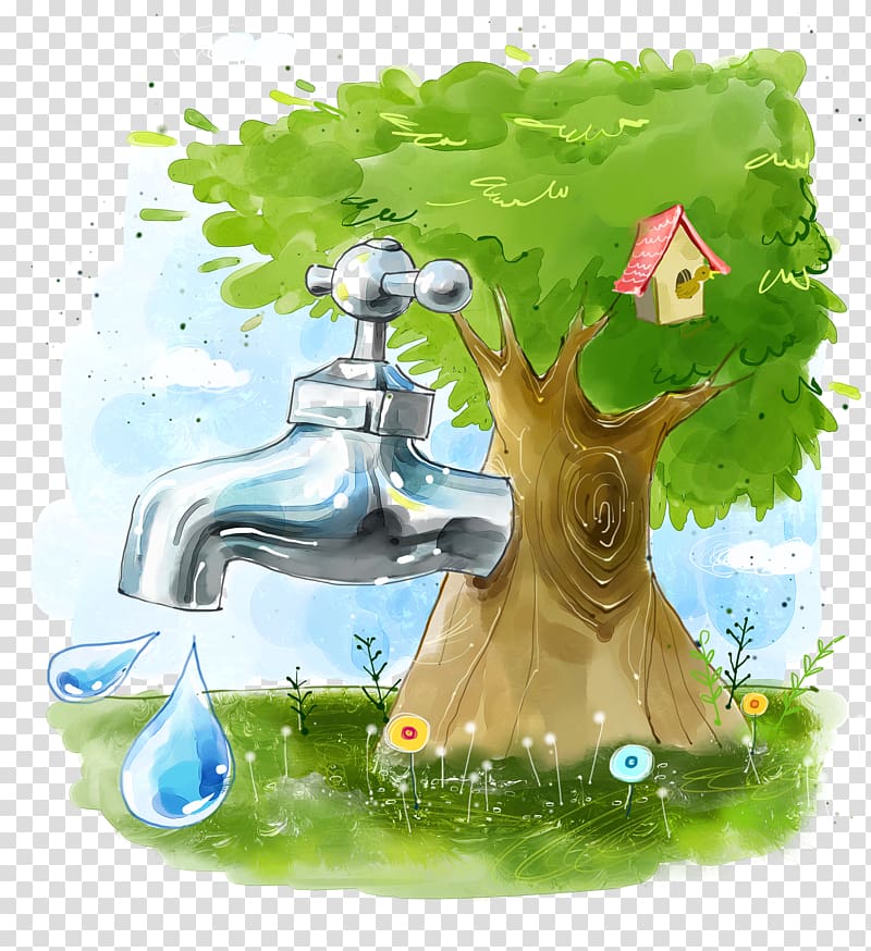 conservation of water clipart black