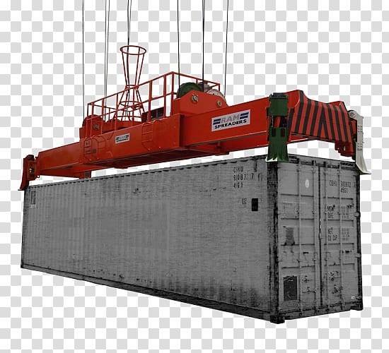Container crane Spreader Intermodal container Gantry crane, Mobile Crane transparent background PNG clipart