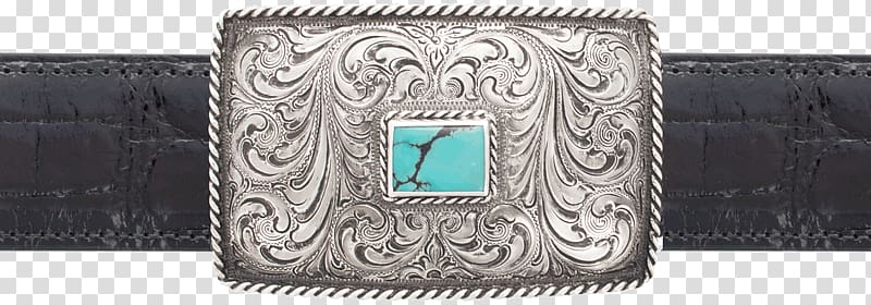 Silver Teal Turquoise Rectangle, free buckle enlarge transparent background PNG clipart