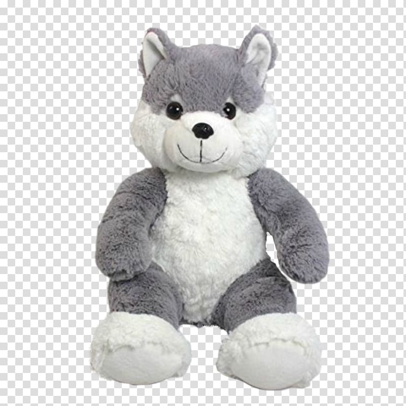 Teddy bear Stuffed Animals & Cuddly Toys Plush Gray wolf, Stuffed Toy transparent background PNG clipart
