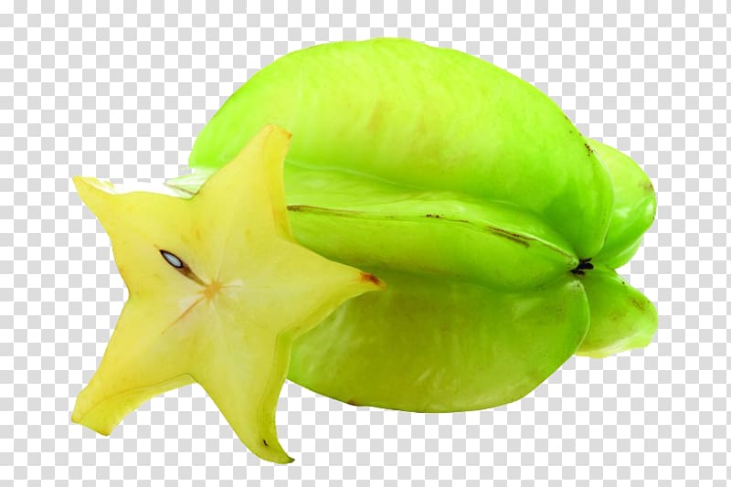 green carambola transparent background PNG clipart