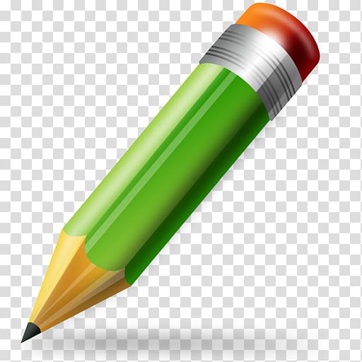 Pencil Eraser Icon, Green Pencil Icon transparent background PNG clipart