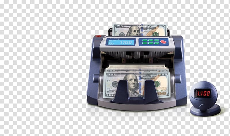 Banknote counter Contadora de billetes Currency-counting machine Money, bill counter transparent background PNG clipart