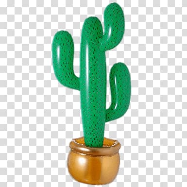 green cactus inflatable, Inflatable Cactus transparent background PNG clipart