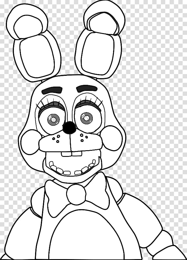 Bonnie Toy Coloring Pages Five Nights At Freddys Coloring Pages