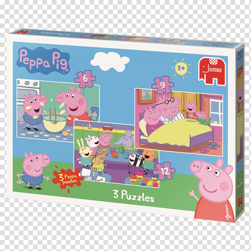 Jigsaw Puzzles Daddy Pig George Pig Mummy Pig, toy transparent background PNG clipart