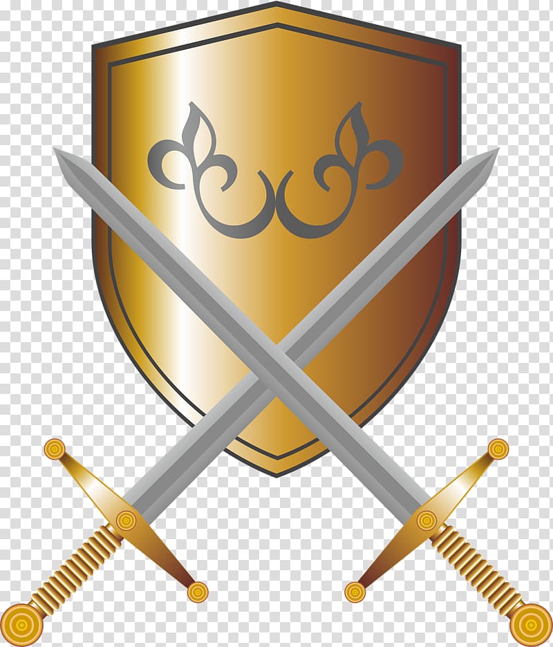 Knightly sword Shield Weapon, swords transparent background PNG clipart