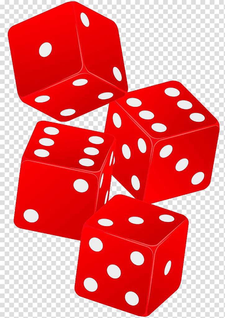 Euclidean Dice Illustration, Red dice transparent background PNG clipart