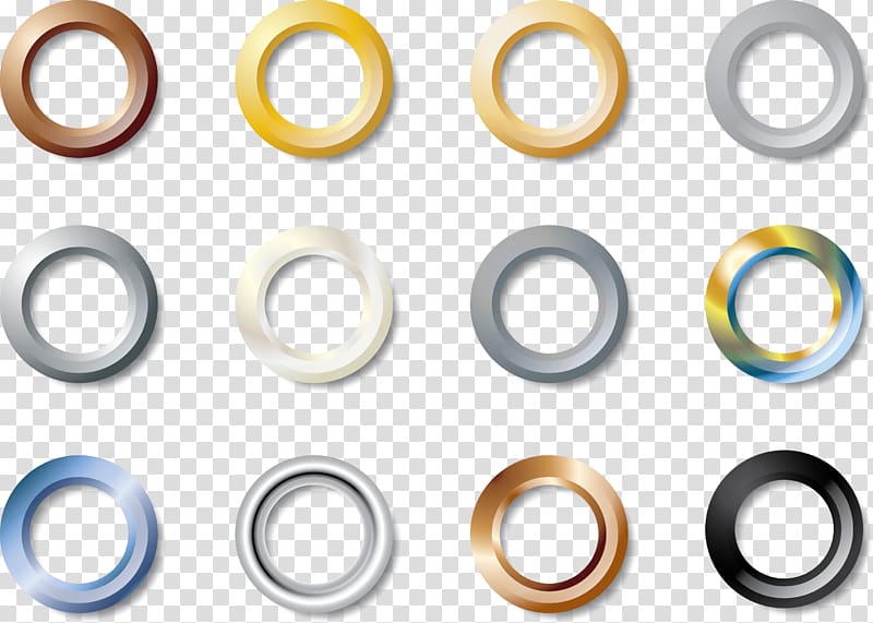 Metal Creativity, Color creative circles transparent background PNG clipart