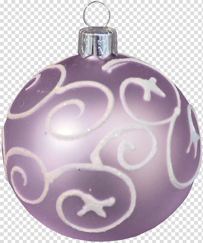 Purple Lilac Christmas ornament, Lilac pattern Pendant transparent background PNG clipart