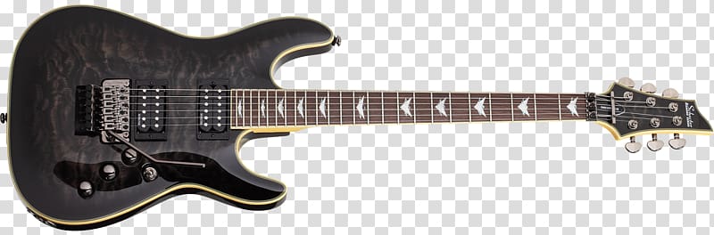 Schecter Omen 6 Schecter Guitar Research Electric guitar Floyd Rose, guitar transparent background PNG clipart