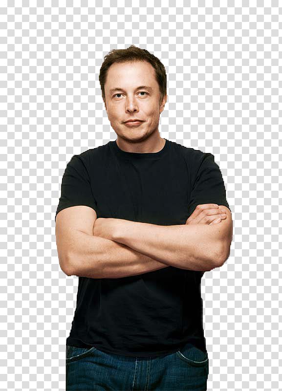 Elon Musk Tesla Motors SolarCity Sticker, standing transparent background PNG clipart