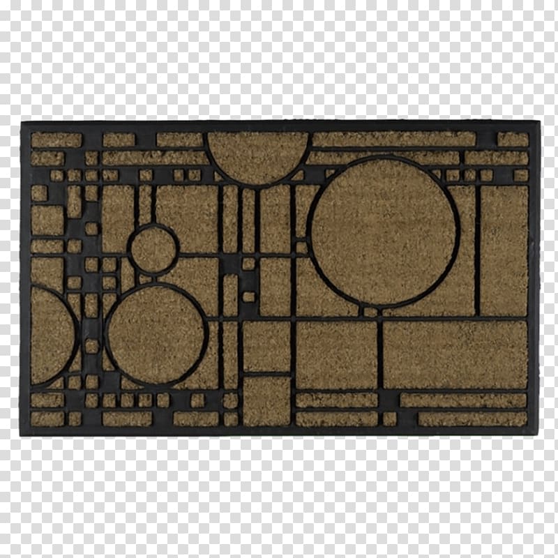 Material Coonley House Rectangle Natural rubber, Welcome mat transparent background PNG clipart