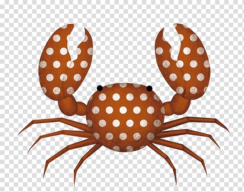 Crab Seafood Crustacean Cangrejo Illustration, Dotted crabs transparent background PNG clipart