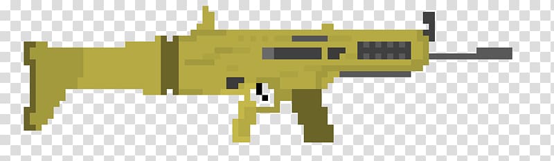 Fortnite Battle Royale Firearm FN SCAR Pixel art, Fortnite overlay transparent background PNG clipart