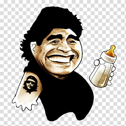 Diego Maradona Argentina national football team Caricature, football transparent background PNG clipart