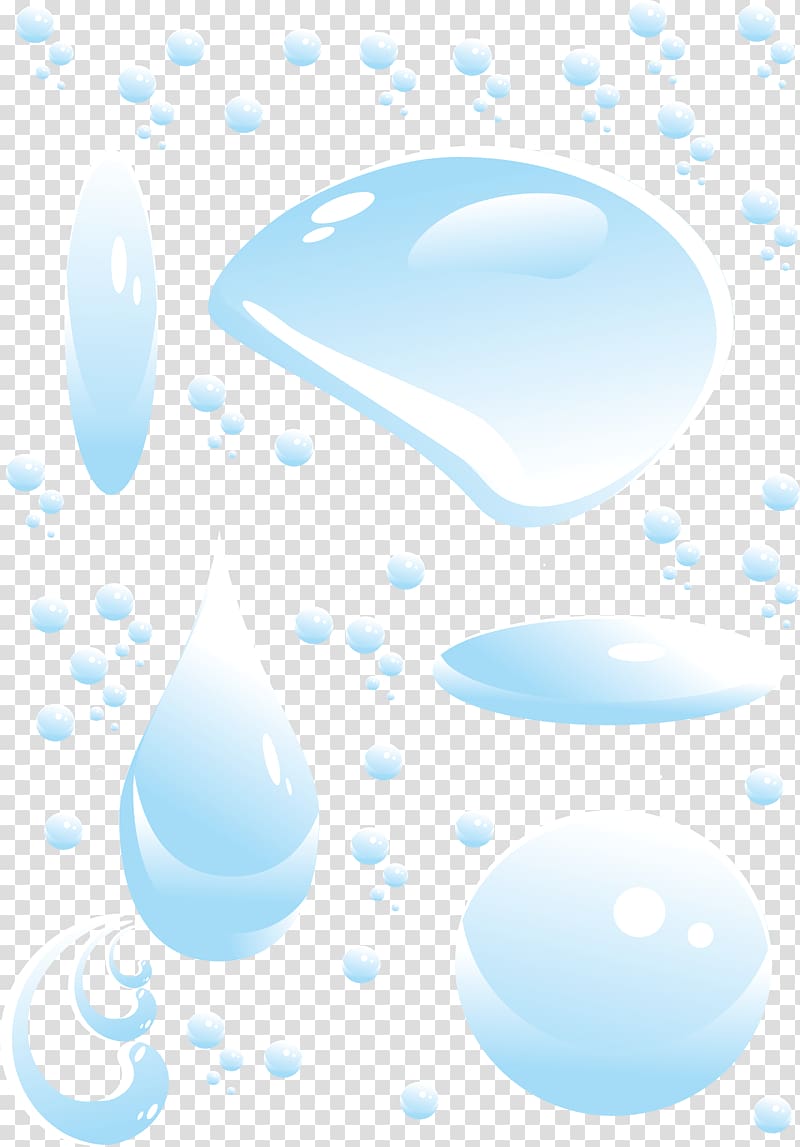 Blue Sky Product Daytime, Water Drops transparent background PNG clipart