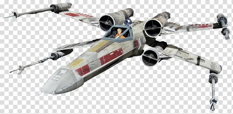 Luke Skywalker Star Wars: X-Wing Miniatures Game YouTube X-wing Starfighter, spaceship transparent background PNG clipart