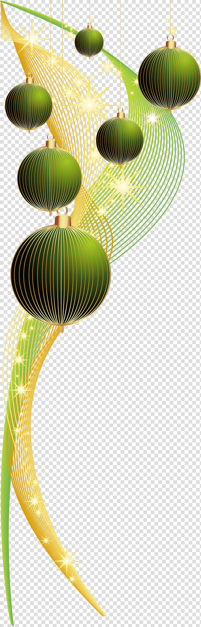 green twisted lines ornaments transparent background PNG clipart