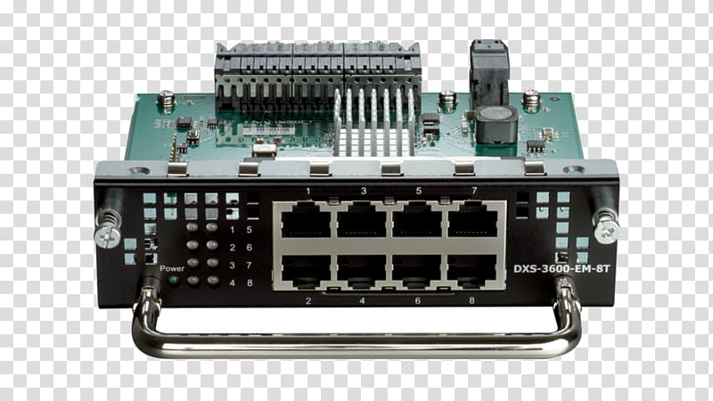 10 Gigabit Ethernet Network switch D-Link DXS-3600-16S Multilayer switch, expansion slots transparent background PNG clipart