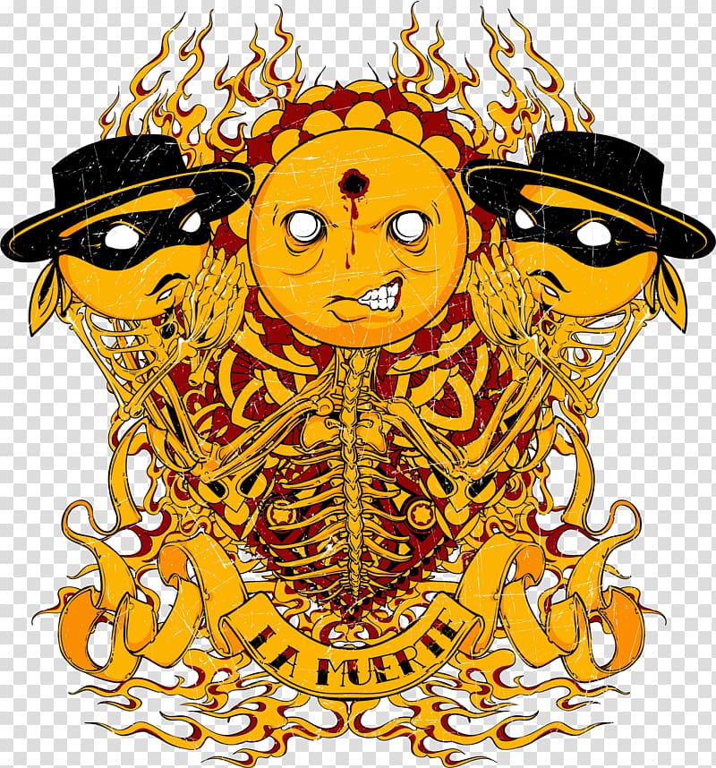 Printed T-shirt Graffiti Tattoo Designer, Hat monster transparent background PNG clipart