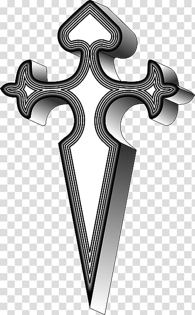 San Damiano cross Santiago de Compostela Camino de Santiago Cross of Saint James, Crosses In Heraldry transparent background PNG clipart