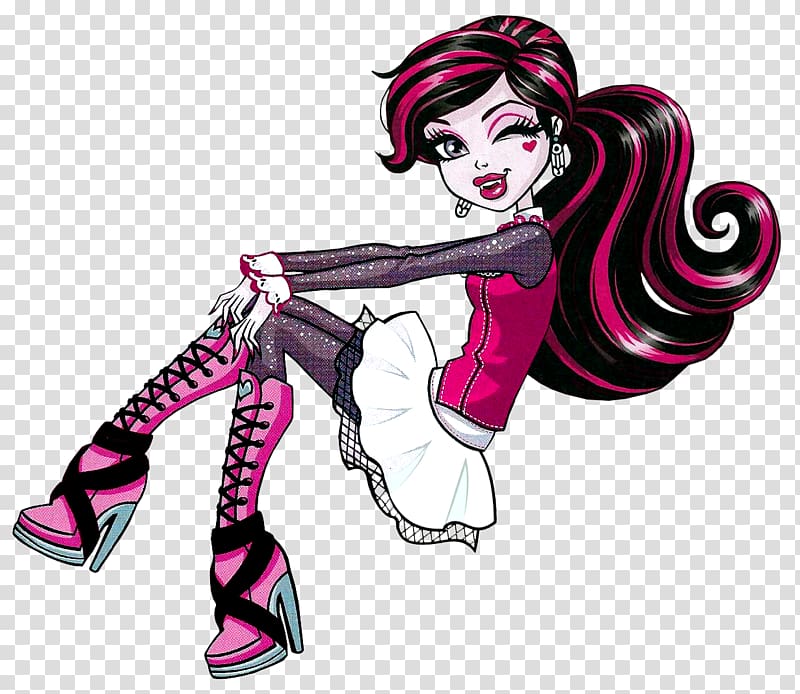 Draculaura Frankie Stein Monster High Clawdeen Wolf Doll, doll transparent background PNG clipart