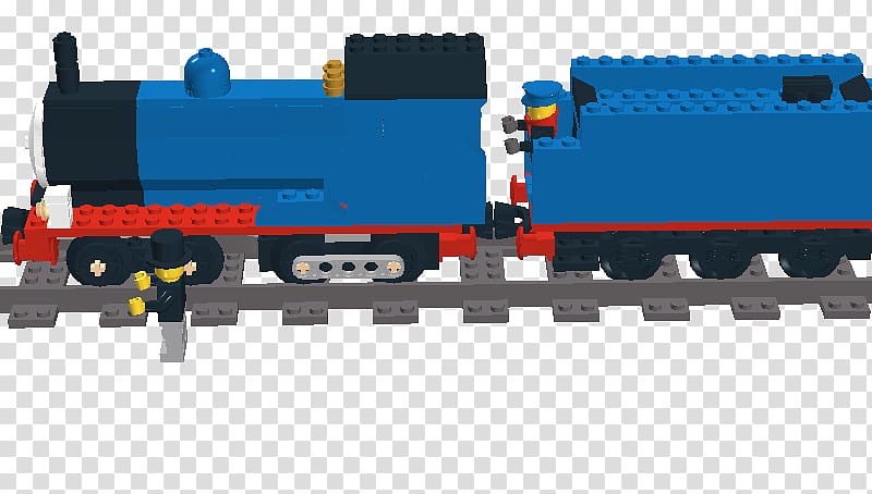 Train LEGO Engineering Machine, edward the blue engine transparent background PNG clipart