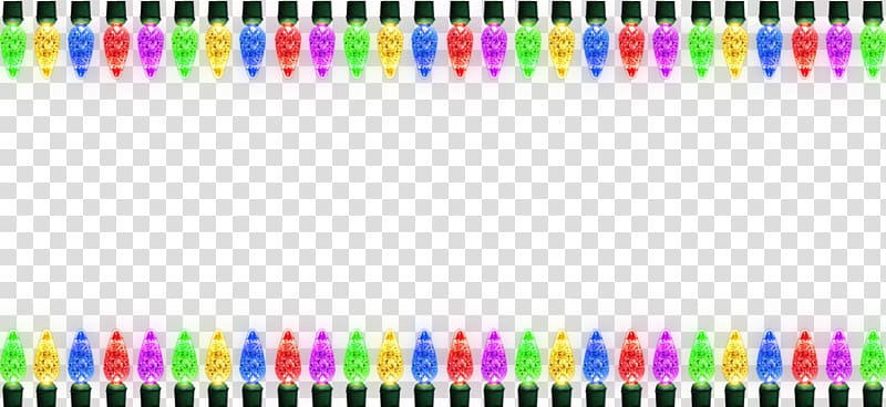 Christmas lights Santa Claus Christmas tree , Christmas Border HD transparent background PNG clipart