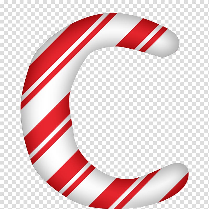 Santa Claus Candy cane Letter Alphabet, letters transparent background PNG clipart
