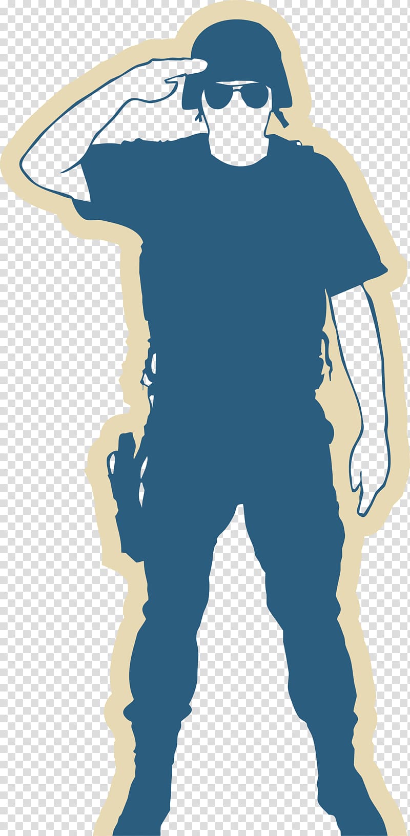 United States Army Soldier Military, Blue salute soldiers transparent background PNG clipart