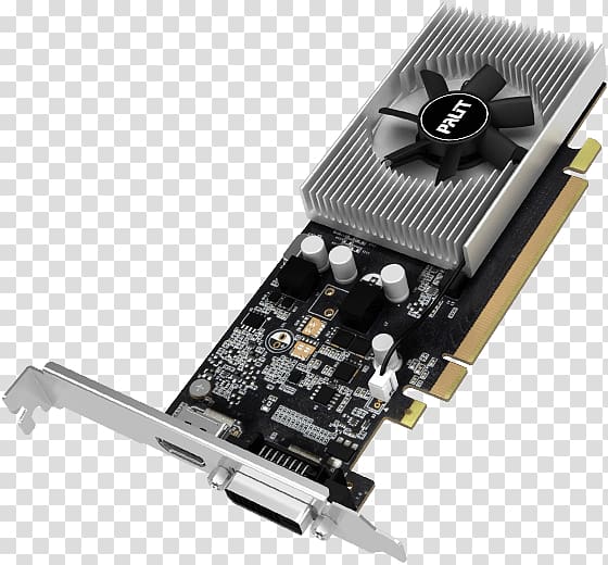 Graphics Cards & Video Adapters GeForce Palit Graphics processing unit GDDR5 SDRAM, low profile transparent background PNG clipart