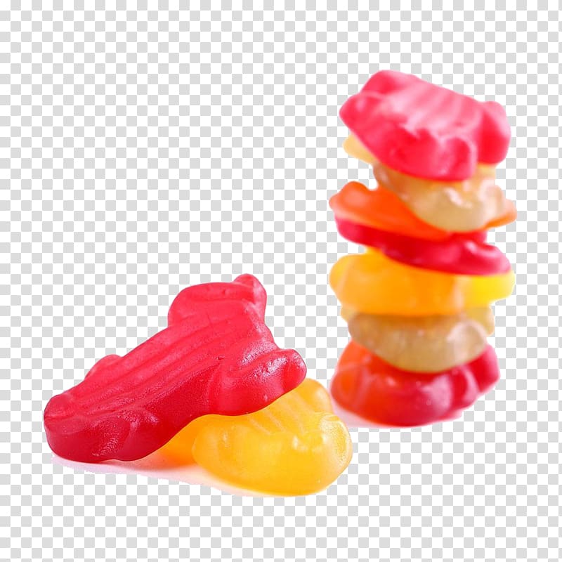 Chewing gum Gummy bear Gummi candy Jelly Babies, Overlapping gum transparent background PNG clipart
