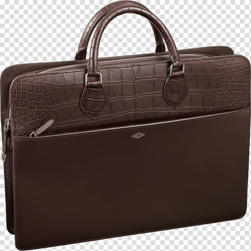 Briefcase Handbag Leather Document, crocodile Skin transparent background PNG clipart