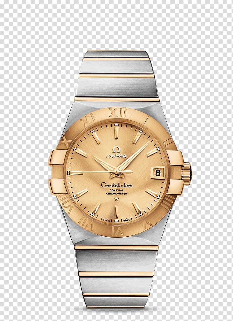 Coaxial escapement Omega SA Omega Constellation Automatic watch, watch transparent background PNG clipart