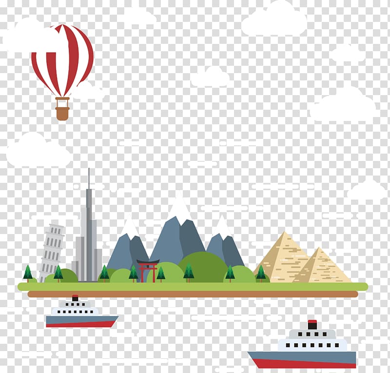 Graphic design Illustration, Beach Town Poster transparent background PNG clipart