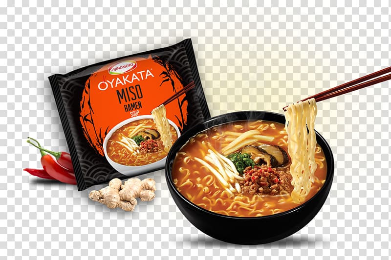 Ramen Lamian Laksa Miso soup Japanese Cuisine, ginger transparent background PNG clipart
