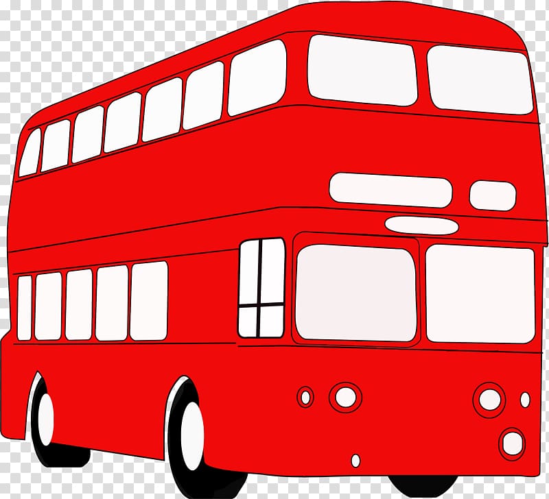 Double-decker bus London AEC Routemaster , school bus transparent background PNG clipart