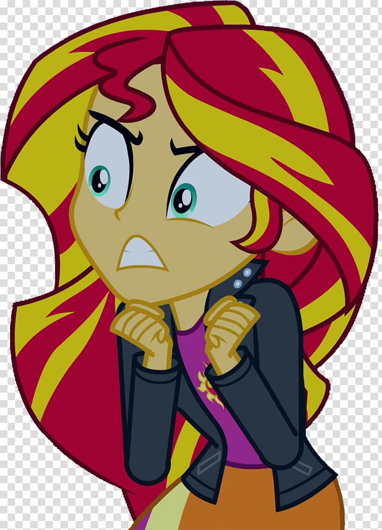 Sunset Shimmer Twilight Sparkle Pinkie Pie Applejack Rarity, angry girl transparent background PNG clipart