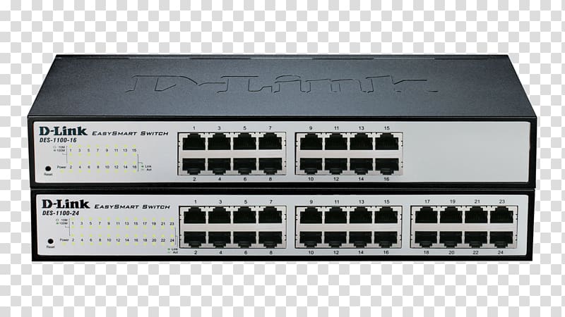 Network switch D-Link DGS-1100-05PD Smart Switch Gigabit Ethernet D-Link DGS-1024D, Fast Ethernet transparent background PNG clipart