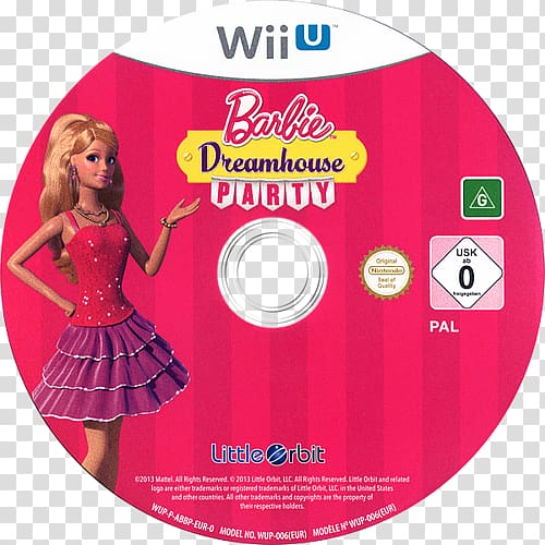 Wii U Wii Party Barbie and Her Sisters: Puppy Rescue Compact disc, barbie transparent background PNG clipart