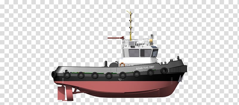 Tugboat Damen Shipyards Stan Propeller, products renderings transparent background PNG clipart