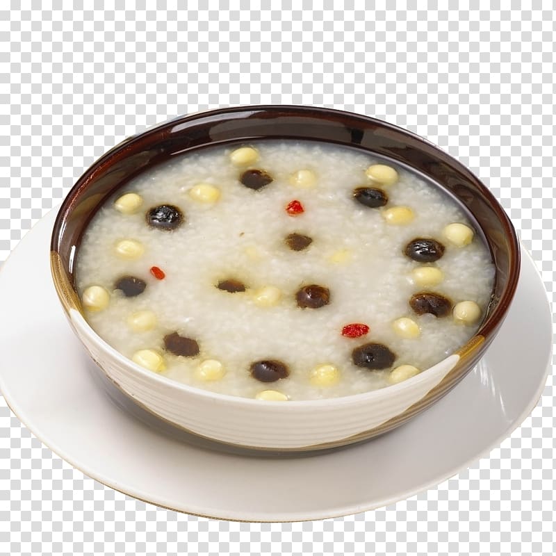 Congee Breakfast Porridge Gruel Lotus seed, Lotus seeds rice gruel transparent background PNG clipart