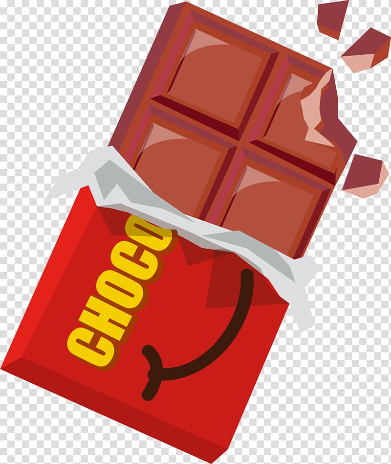 Chocolate bar Computer Icons Illustration, Red chocolate transparent background PNG clipart