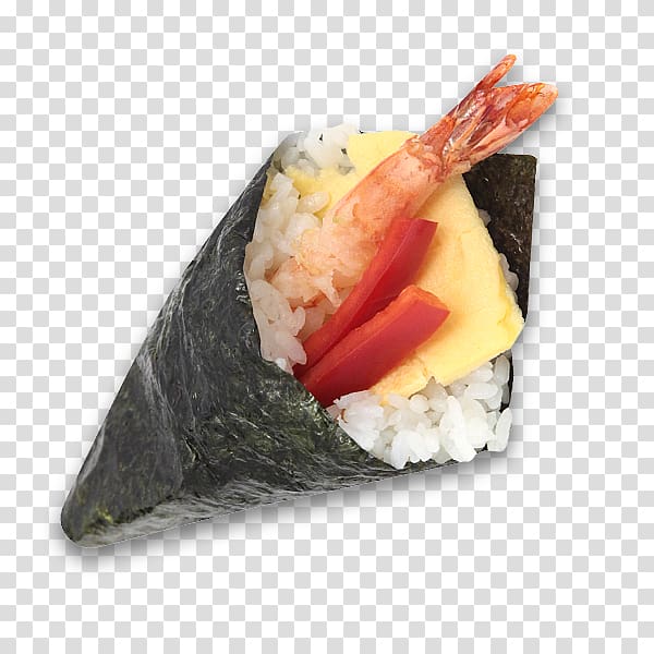 Sushi California roll Sashimi Japanese Cuisine Onigiri, omelette transparent background PNG clipart
