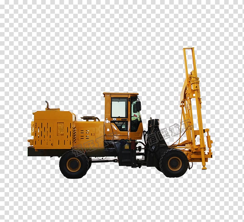 Machine Bulldozer Pile driver Augers Deep foundation, bulldozer transparent background PNG clipart