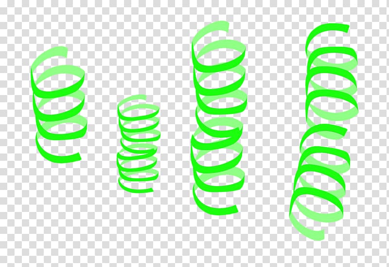 four green springs , Streamers Green transparent background PNG clipart
