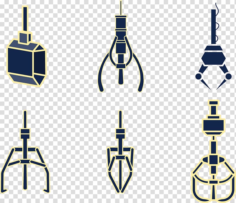 metal claw illustrations, Claw crane Arcade game , A variety of folder armor machine arm transparent background PNG clipart