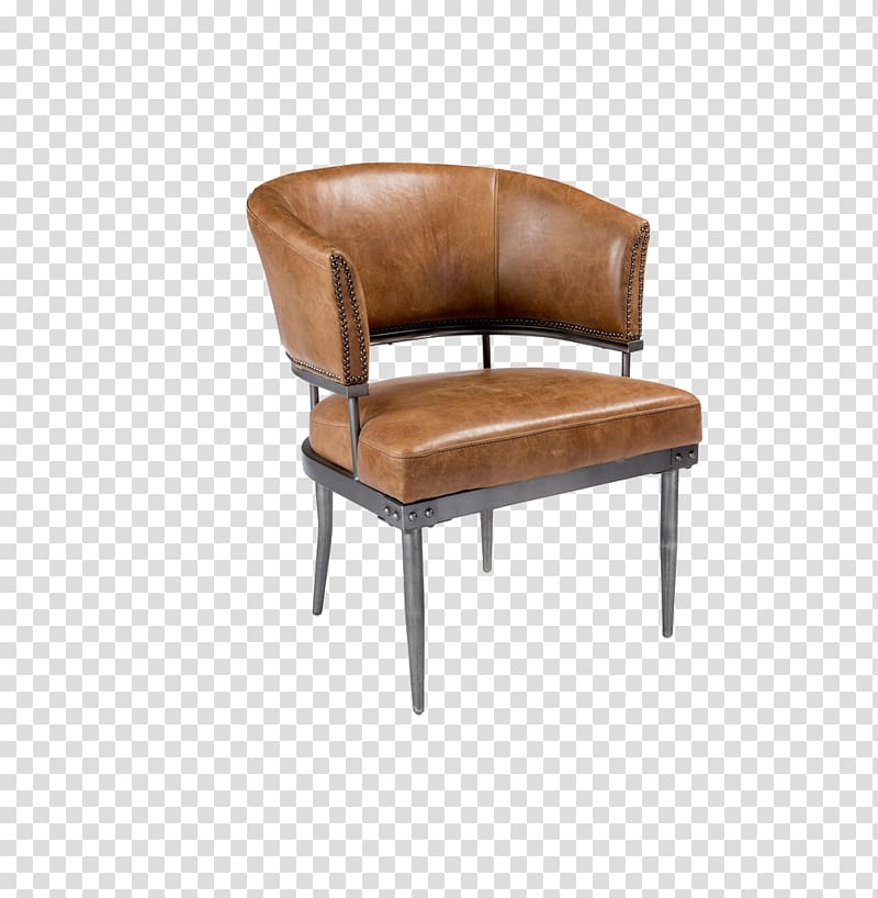 Club chair Table Furniture Seat, Leather chair transparent background PNG clipart